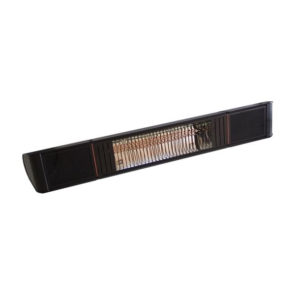 HEAT1 eco pro-line 2000W, Glasfront, Sort
