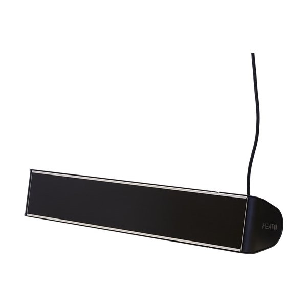 HEAT1 eco pro-line 2000W, Glasfront, Sort