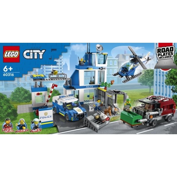 LEGO City 60316 Politistation, 6+ | A/S