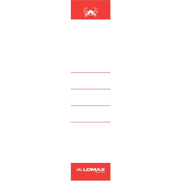 Lomax Rygetiket | Smal | 10 stk.