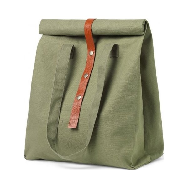 JUNA RÅ picnictaske, støvet grøn |