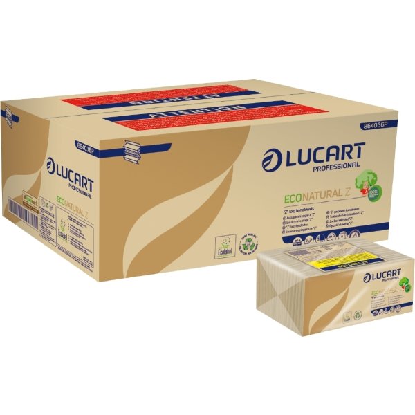 Lucart T3 | Håndklædeark | 2-lag | Returfiber | Na