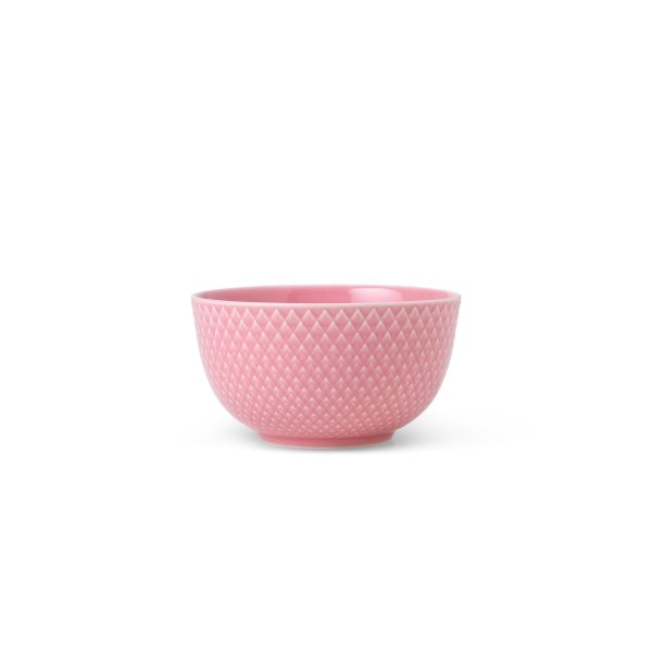 Lyngby Porcelæn Rhombe color skål, rosa Ø 11 cm