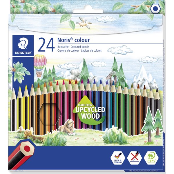 Staedtler Noris 185 Farveblyanter | 24 farver