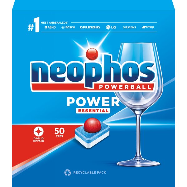 Neophos Opvasketabs | Power Essential | 50 stk