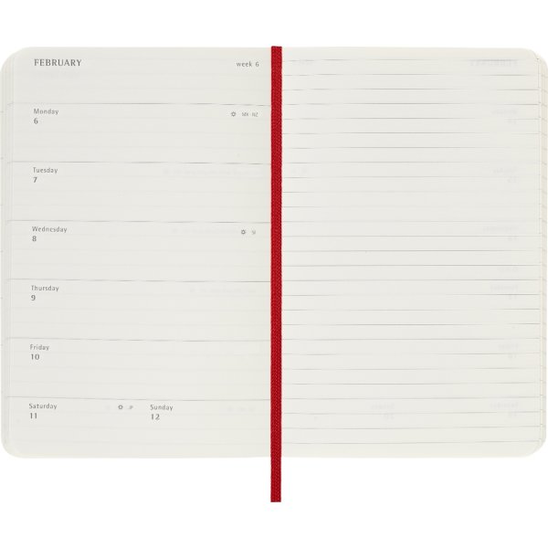 Moleskine Kalender S Pkt. Uge V Red Lomax A/S