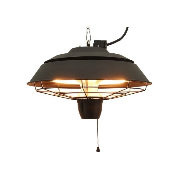 HORTUS terrassevarmer hængemodel 1500W, Ø42cm,sort