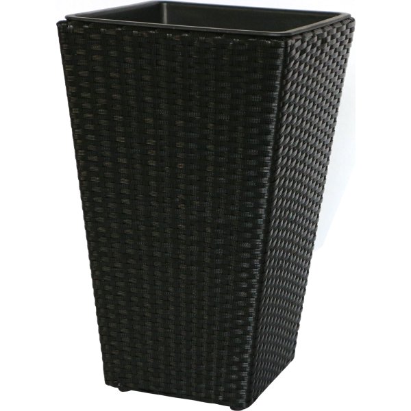 OUTDOOR Blomsterkrukke, 30x30x H.50 cm, Sort