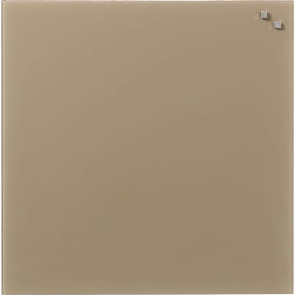 NAGA Glassboard magnetisk glastavle 45x45cm, beige
