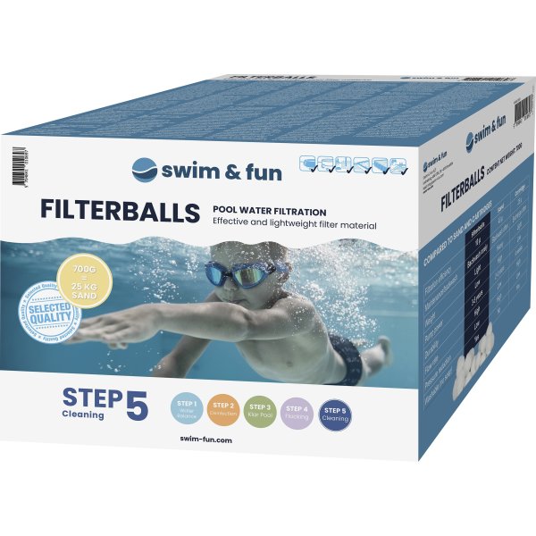 Swim & Fun Filterkugler, 700g