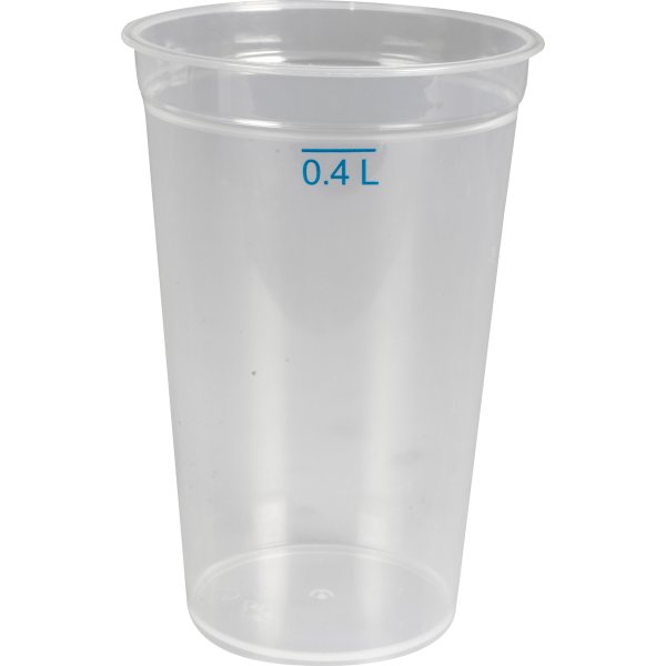 Plastikglas, Flergangsbrug, Klar 40 cl, 12 stk.