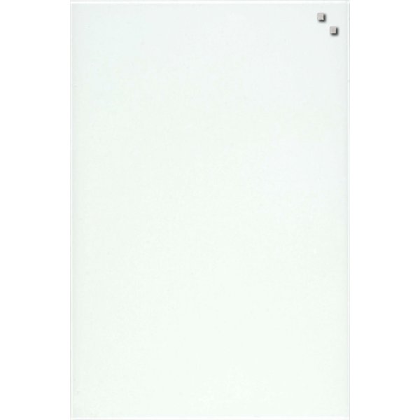 NAGA Glassboard magnetisk glastavle 40x60 cm, hvid