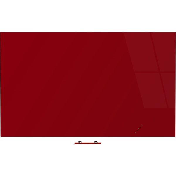 Vanerum Bright glastavle, 120 x 200 cm, rød