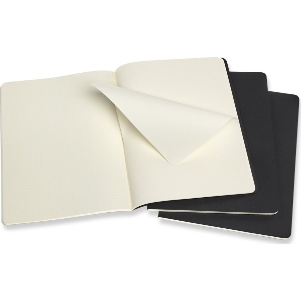 Moleskine Cahier Notesbog | XL | Dot. | Sort