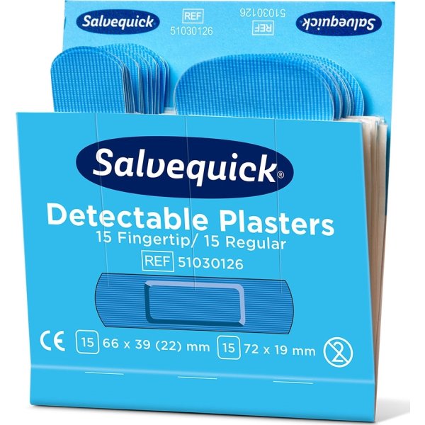 Salvequick Plaster | Detec Finger Mix | 30 plastre