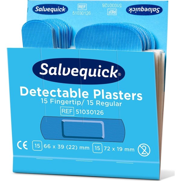 Salvequick Plaster | Detectab. Finger Mix | 30 stk