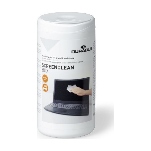 Durable Screenclean Box, 100 stk.