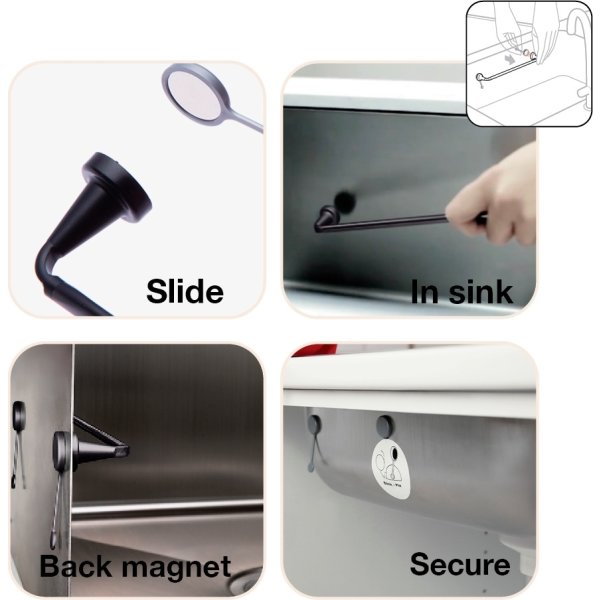 By Magnet Karkludholder, Special vask, PE, Sort
