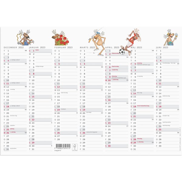 Mayland 2023 Kontorkalender | Humør | 14 mdr. | A4