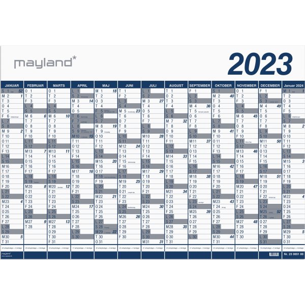 Mayland 2023 Kæmpe kalender | 1 x 13 mdr. | 10 stk