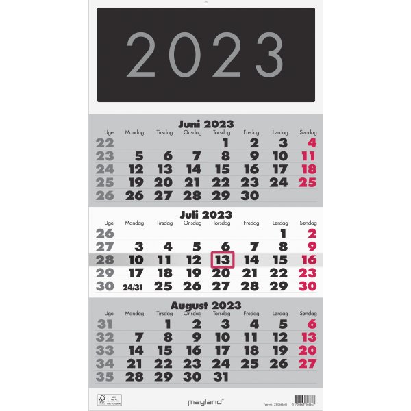 Mayland 2023 Vægkalender | Triplanner