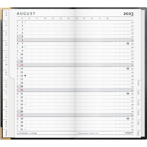 Mayland 2023 Index planner | Skind | Sort