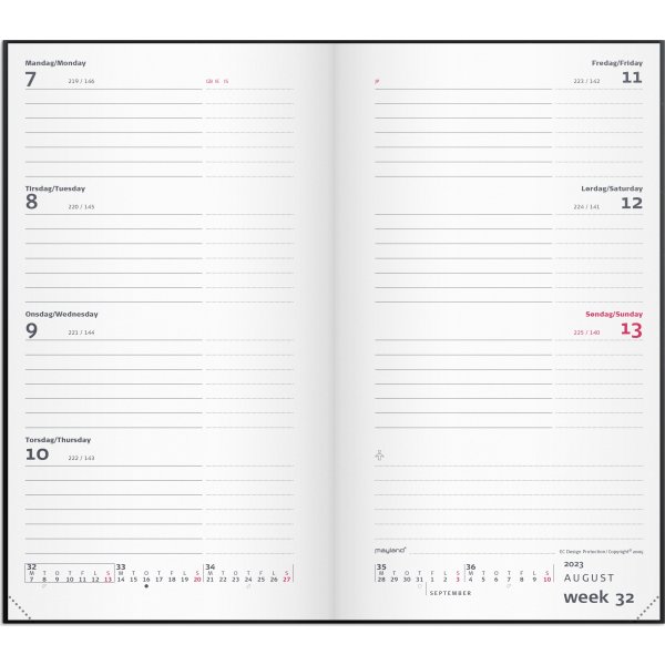 Mayland 2023 City uge planner | T | Sort