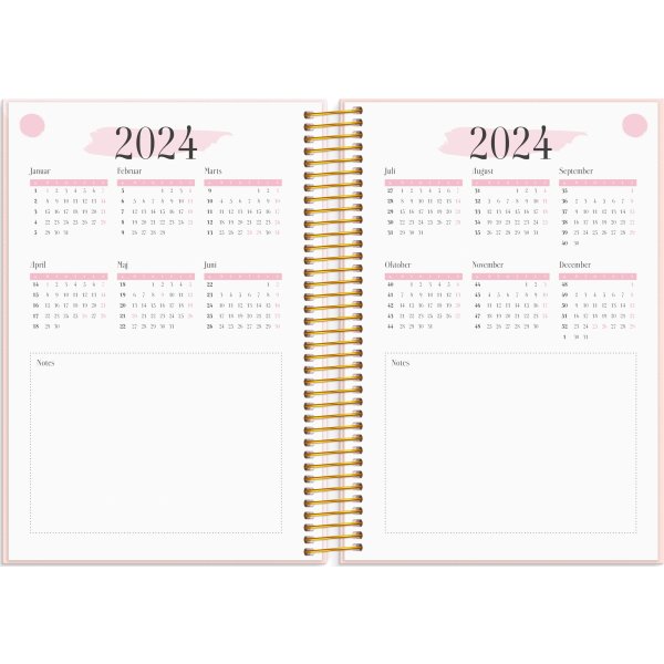 Mayland 2023 Life planner | 1 dag | Pink