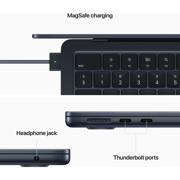 Apple MacBook Air 2022 M2 13", 512GB, midnat