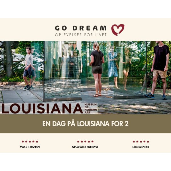 Oplevelsesgave - En dag på Louisiana for 2