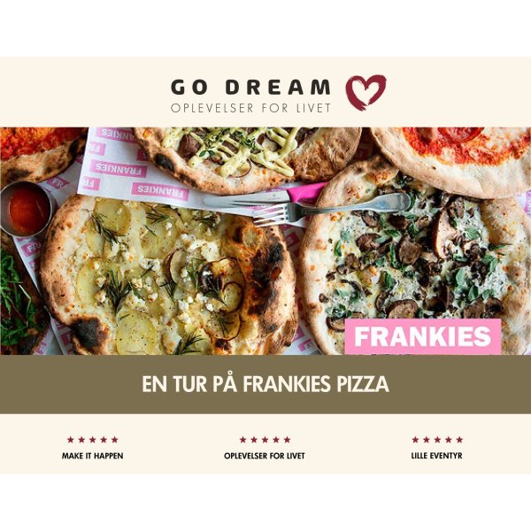 Oplevelsesgave - En tur på Frankies pizza