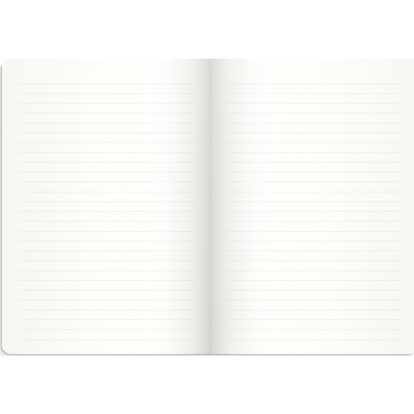 Burde Deluxe Notesbog, A5, linjeret, floral