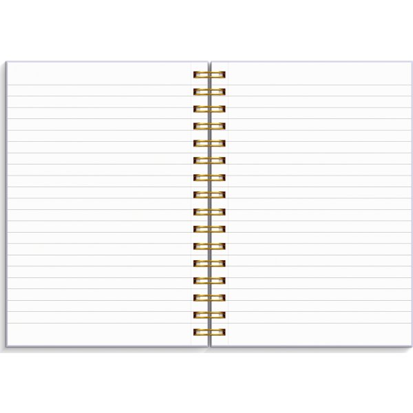Burde Notesbog, A5, linjeret, lilac