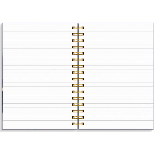 Burde Notesbog, A5, linjeret, marble