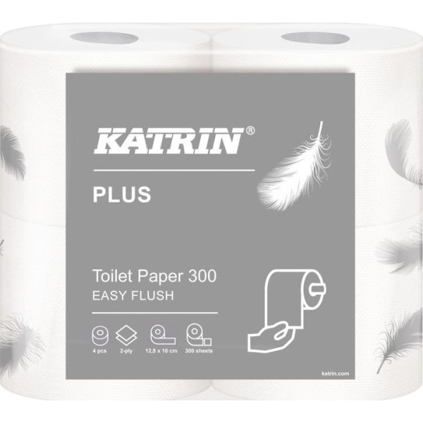 Katrin Toiletpapir | Plus 300 Easy Flush | 20 rl
