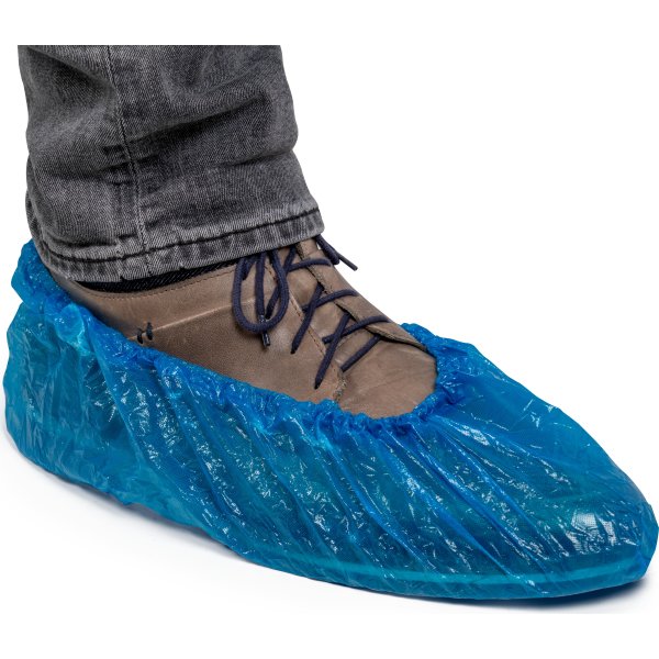 Skoovertræk | PE | 41 cm | Blå | 100 stk