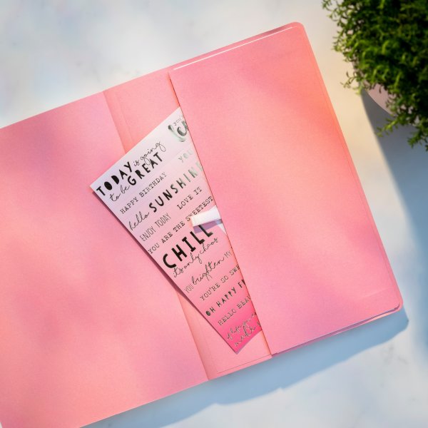 Burde Deluxe Notesbog | A5 | Linjeret | Pink