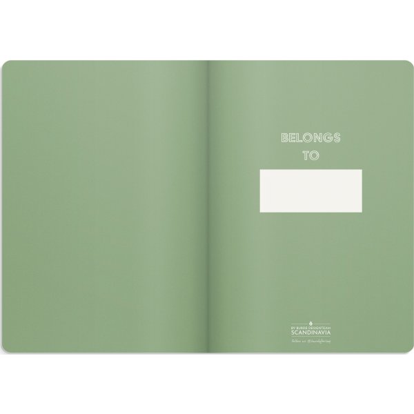 Burde Deluxe Notesbog | A5 | Linjeret | Green