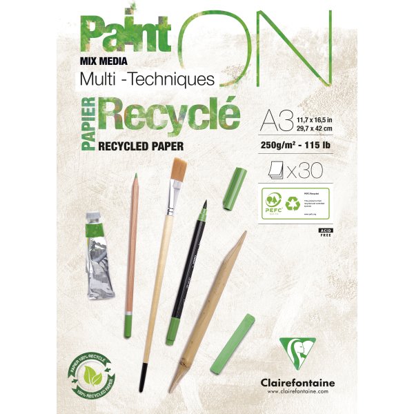 Clairefontaine PaintON Tegneblok | Recycled | A3