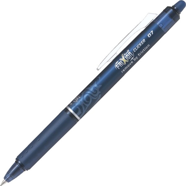 Pilot FriXion Clicker Rollerpen | M | Blåsort