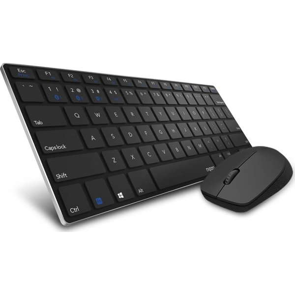 RAPOO 9000M Multi-Mode trådløst tastatursæt, sort
