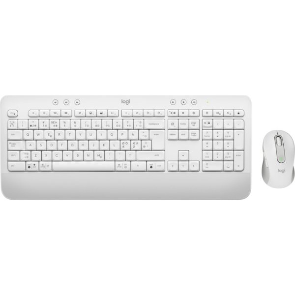 Logitech Signature MK650 Tastatur og mus-sæt, hvid