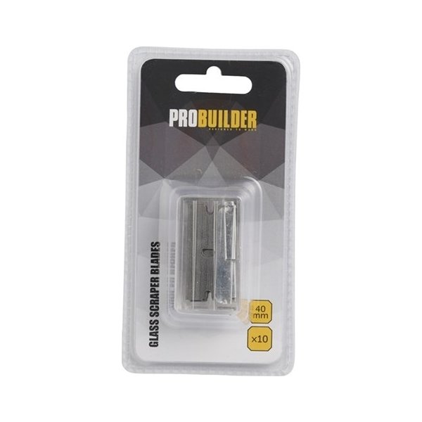 Probuilder glasskraberblade, 40 mm, 10 stk.
