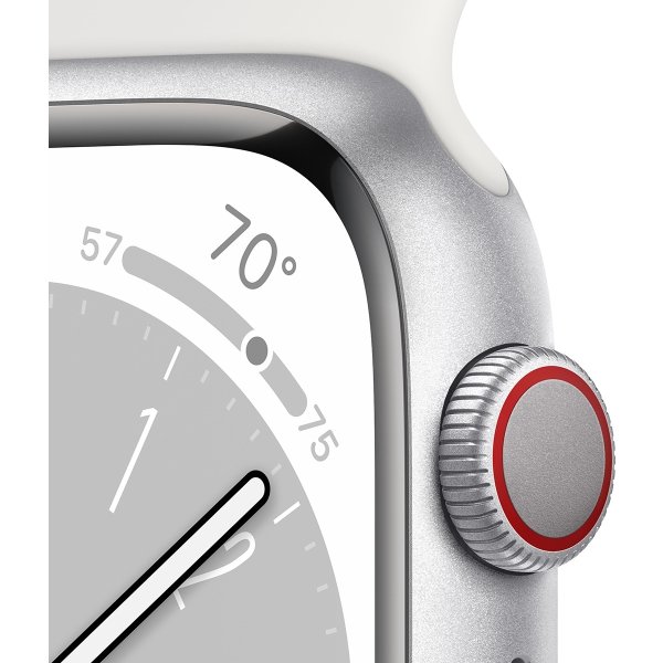 DEMO Apple Watch Series 8 (GPS+4G), 45mm, sølv