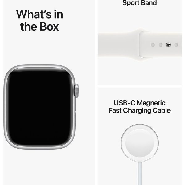 DEMO Apple Watch Series 8 (GPS+4G), 45mm, sølv