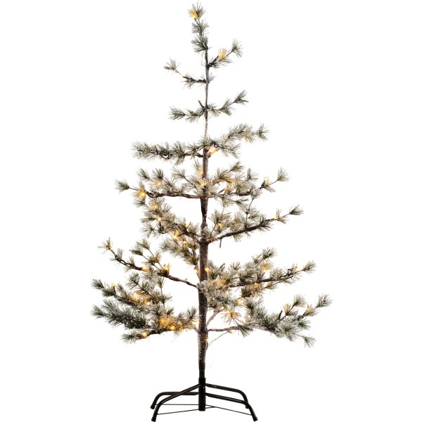 Sirius Alfi Juletræ m. Fod, 70 LED, H120 cm, Hvid