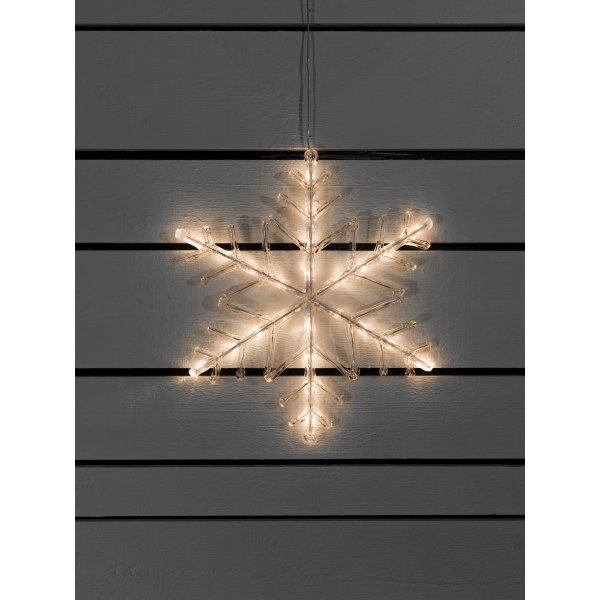 Akryl Snefnug, 40 cm, 24 LED