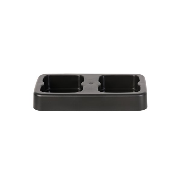Style base til affaldsspande, 2x53 L, sort