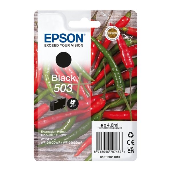 Epson T503 Blækpatron, sort