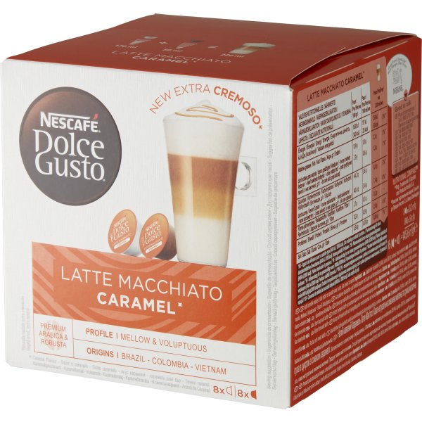 Dolce Gusto Macchiato Caramel Kaffekapsler, 16 stk